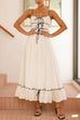 Heididress Spaghetti Strap Frill Trim Tie Bow Maxi Dress