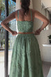 Heididress Embroidery Crop Cami Top and Elastic Waist Swing Maxi Skirt Set