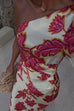 Heididress One Shoulder Long Sleeve Floral Print Maxi Dress