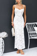 Heididress Floral Lace Bodycon Maxi Cami Dress