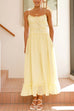 Heididress Spaghetti Strap Frill Trim Tie Bow Maxi Dress