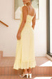 Heididress Spaghetti Strap Frill Trim Tie Bow Maxi Dress