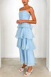 Heididress Strapless Ruffle Layered Maxi Dress