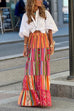 Heididress Lantern Sleeves Button Up Loose Blouse Shirt