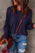Heididress Crewneck Long Sleeve Loose Solid T-shirt