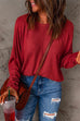 Heididress Crewneck Long Sleeve Loose Solid T-shirt