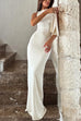 Heididress Elegant Sleeveless Tie Shoulder Bodycon Maxi Dress
