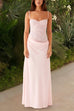 Heididress Spaghetti Strap Lace Patchwork Maxi Dress