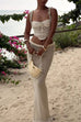 Heididress Side Slit Knit Bodycon Maxi Skirt