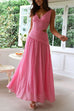 Heididress V Neck Sleeveless Cut Out Swing Maxi Dress