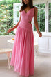 Heididress V Neck Sleeveless Cut Out Swing Maxi Dress