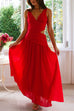 Heididress V Neck Sleeveless Cut Out Swing Maxi Dress