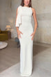 Heididress Elegant Sleeveless Tie Shoulder Bodycon Maxi Dress
