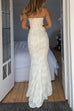 Heididress Embroidered Strapless Corset and Bodycon Maxi Mermaid Skirt Set