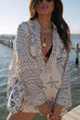 Heididress Collared V Neck Shirt and Side Slit Shorts Vitamin Sea Print Set