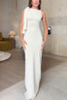 Heididress Elegant Sleeveless Tie Shoulder Bodycon Maxi Dress