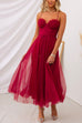 Heididress Open Back Waisted Swing Maxi Cami Tulle Dress
