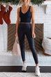 Heididress High Waist Faux Leather Full-length Leggings