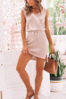 Heididress V Neck Butterfly On Shoulder Drawstring Waist Dress