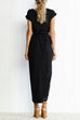 Heididress Crewneck Side Split Irregular Slim Dress