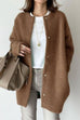 Heididress Crewneck Button Down Solid Outwear