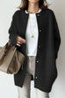 Heididress Crewneck Button Down Solid Outwear