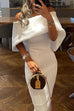 Heididress Solid Off Shoulder Bodycon Party Dress
