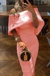 Heididress Solid Off Shoulder Bodycon Party Dress
