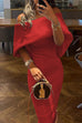 Heididress Solid Off Shoulder Bodycon Party Dress