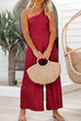 Heididress One Shoulder Sleeveless Wide Leg Jumpsuit