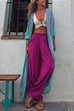 Heididress Open Front Color Block Long Striped Cardigans