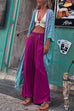 Heididress Open Front Color Block Long Striped Cardigans