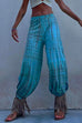 Heididress Tie Dye Side Slit Loose Lantern Pants