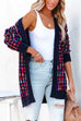Heididress Open Front Multi-colored Print Cardigans