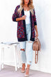 Heididress Open Front Multi-colored Print Cardigans