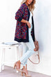 Heididress Open Front Multi-colored Print Cardigans