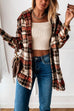 Heididress Lapel Button Down Plaid Cardigans with Pockets