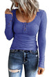 Heididress Crewneck Buttons Long Sleeve Bottoming Top