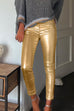 Heididress Slim Fit Faux Leather Leggings Pants with Pockets