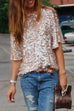 Heididress Crewneck Half Sleeve Sequin T Shirt
