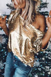 Heididress Off Shoulder Short Sleeve Sequin T-shirt