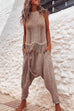 Heididress Tassel Crewneck Sleeveless Hollow Out Cover Up