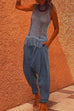 Heididress Tassel Crewneck Sleeveless Hollow Out Cover Up
