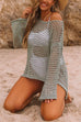 Heididress Crewneck Hollow Out Side Split Cover Up