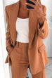 Heididress Lapel One Button Solid Office Blazer