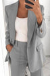 Heididress Lapel One Button Solid Office Blazer