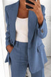 Heididress Lapel One Button Solid Office Blazer