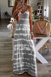 Heididress V Neck Tie Dye Casual Maxi Cami Dress