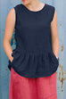Heididress Solid Sleeveless Ruffle Tank Top
