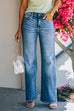 Heididress Classic Distressed Straight Leg Denim pants